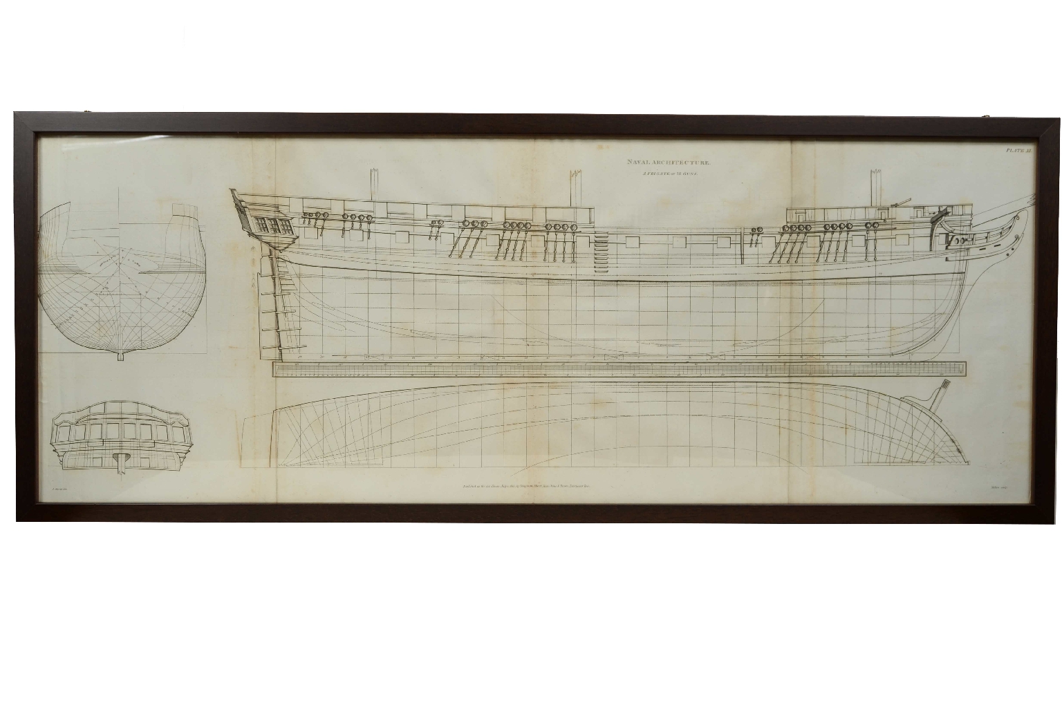 Nautical antiques/7820-Ship Architecture Print