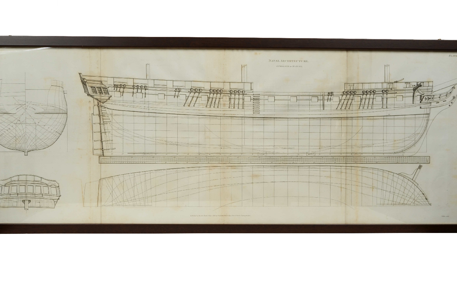 Nautical antiques/7820-Ship Architecture Print