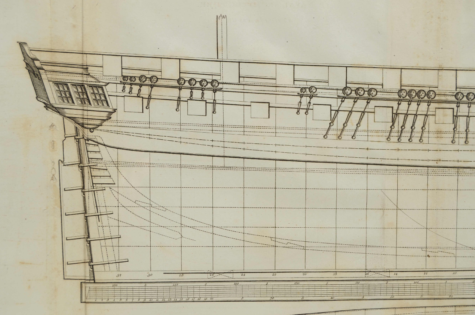 Antiquariato nautico/7820-Stampa Architetture Navi