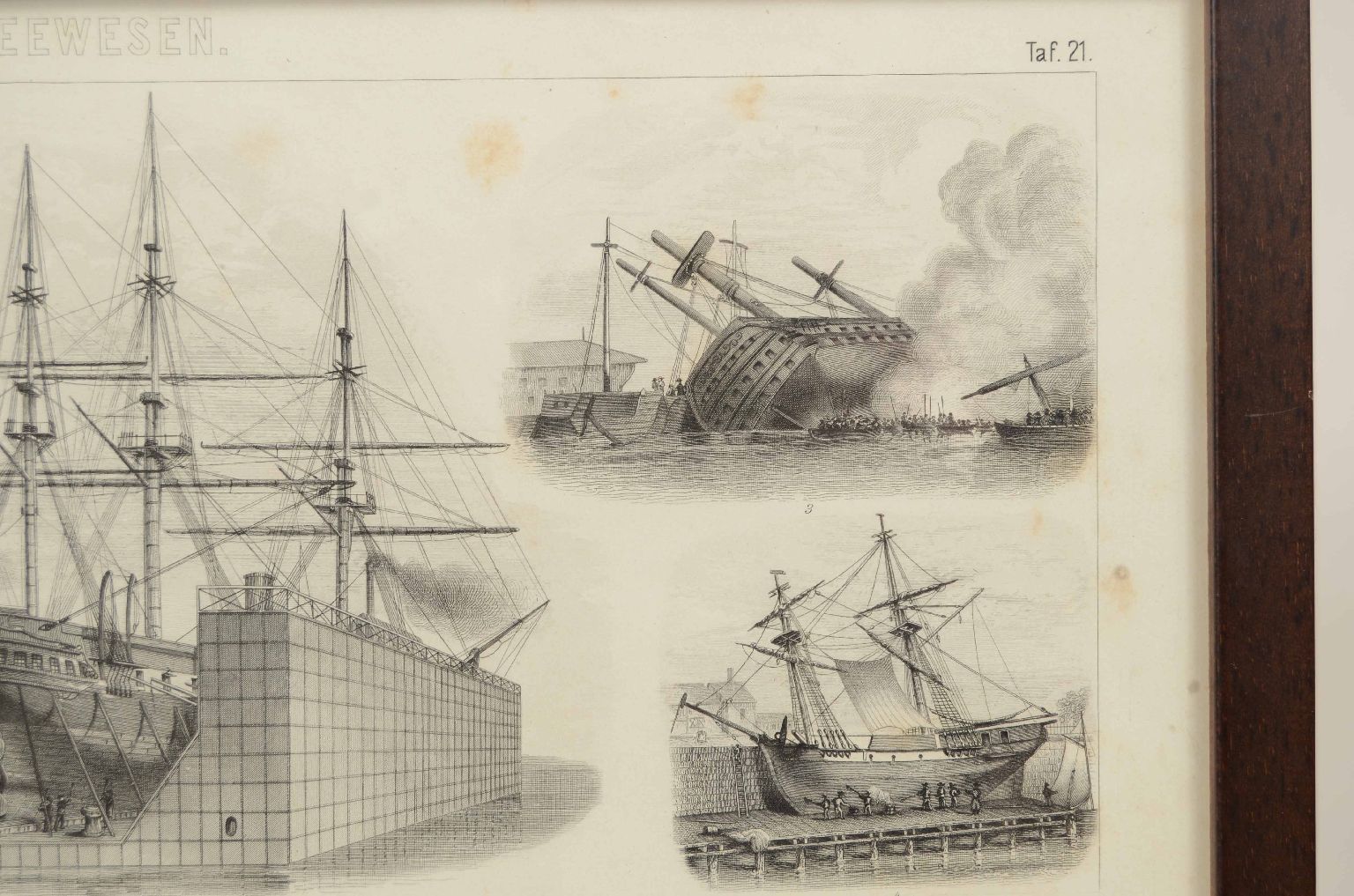 Antiquariato nautico/7823-Stampa Brockhaus