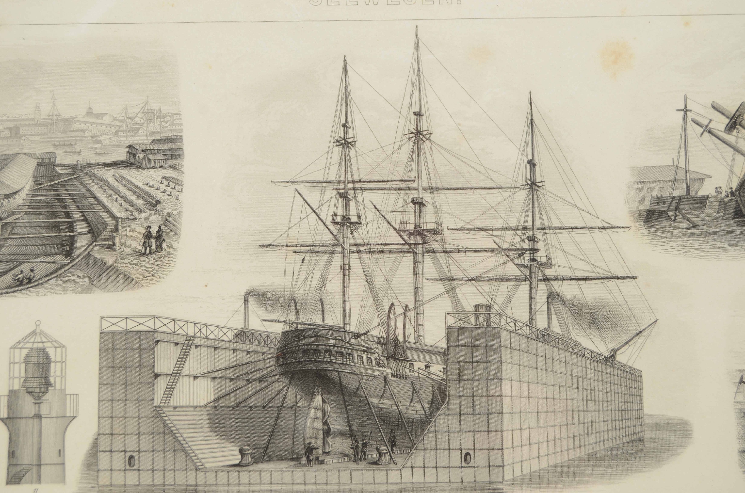 Antiquariato nautico/7823-Stampa Brockhaus