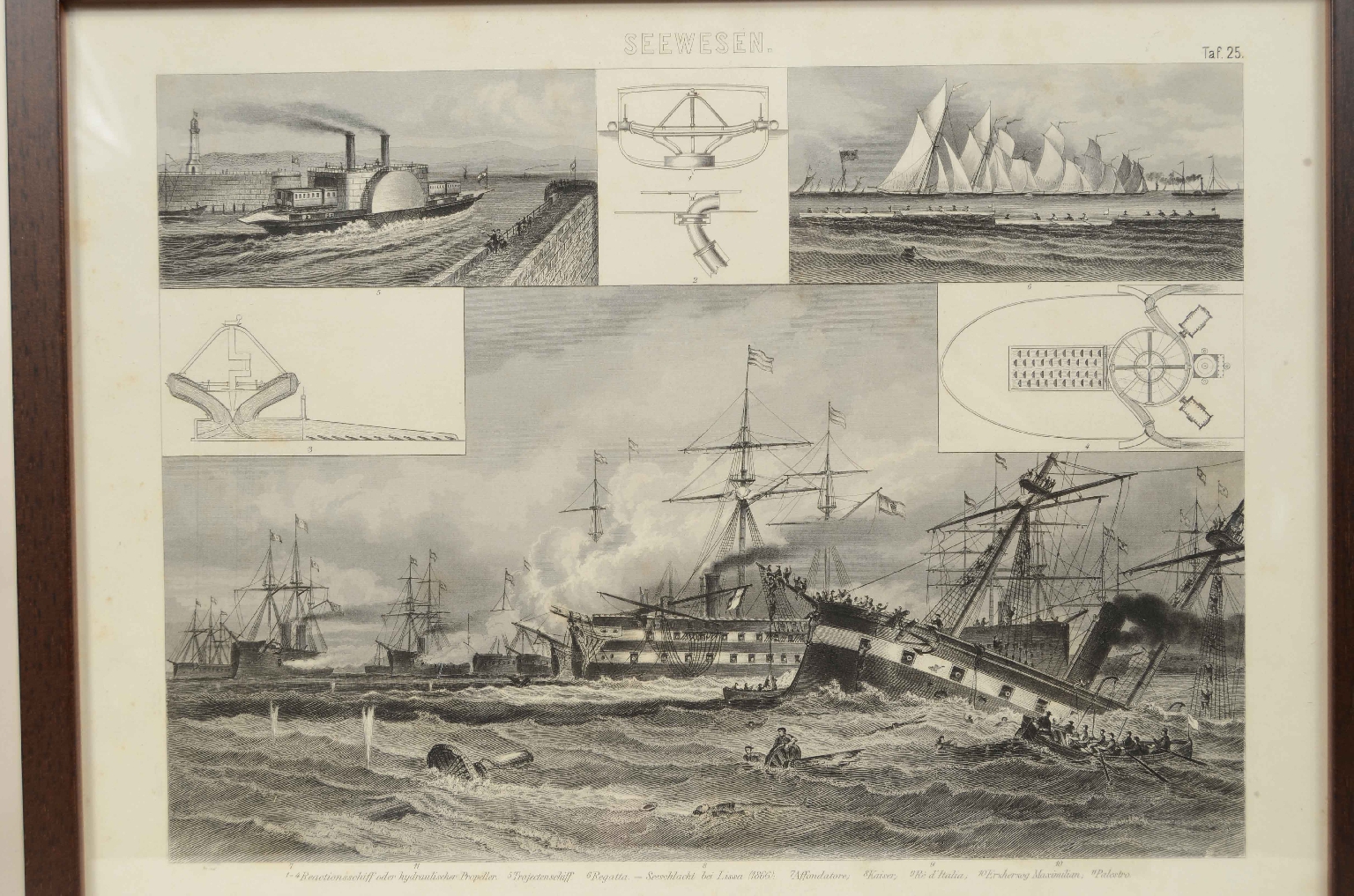 Antiquariato nautico/7825-Stampa Brockhaus