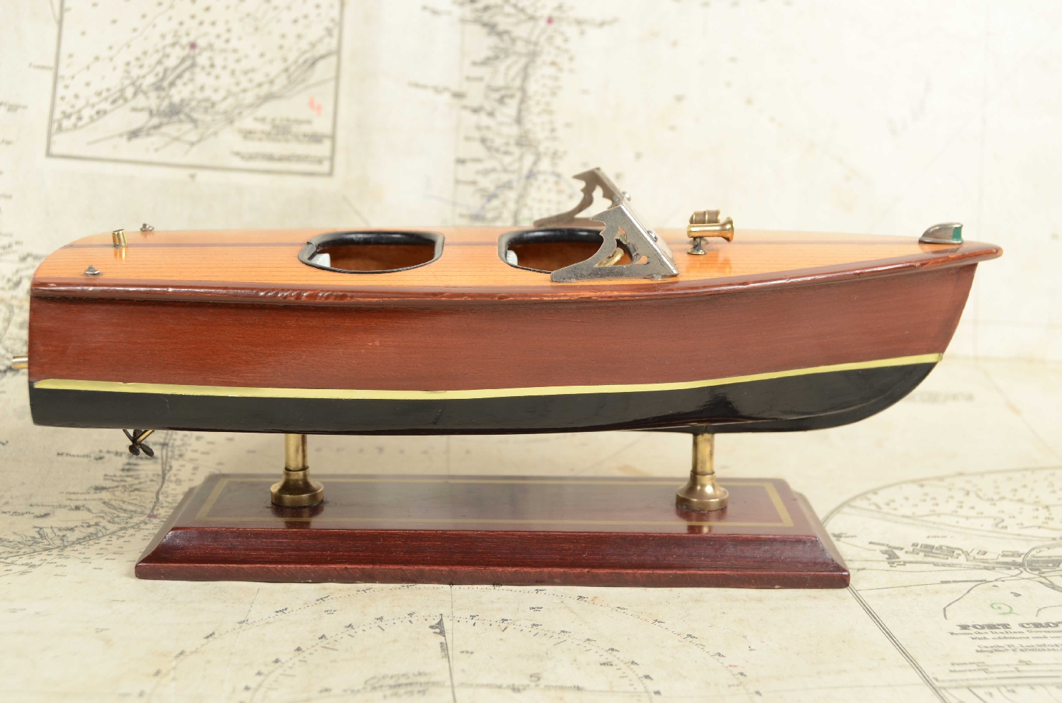 Modelli di navi d'epoca/7866-Modellino di Motoscafo