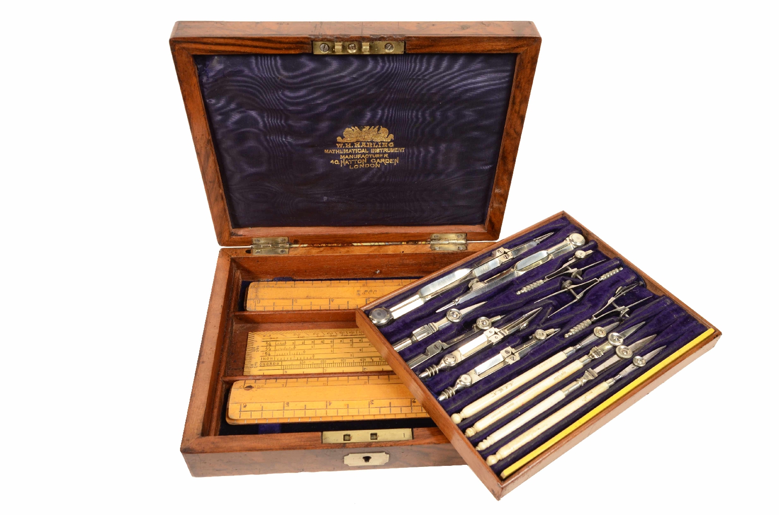 Antique measuring instruments/8031-Box of Compasses