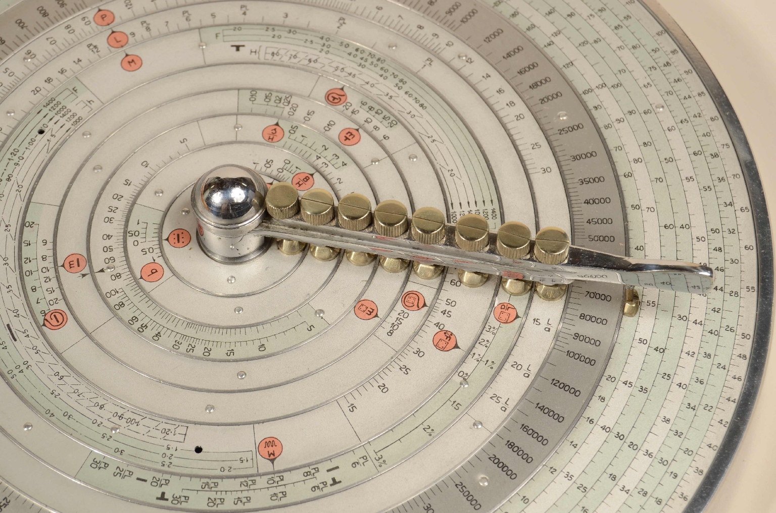 Antique measuring instruments/8125-Logarithmic Slide Rule