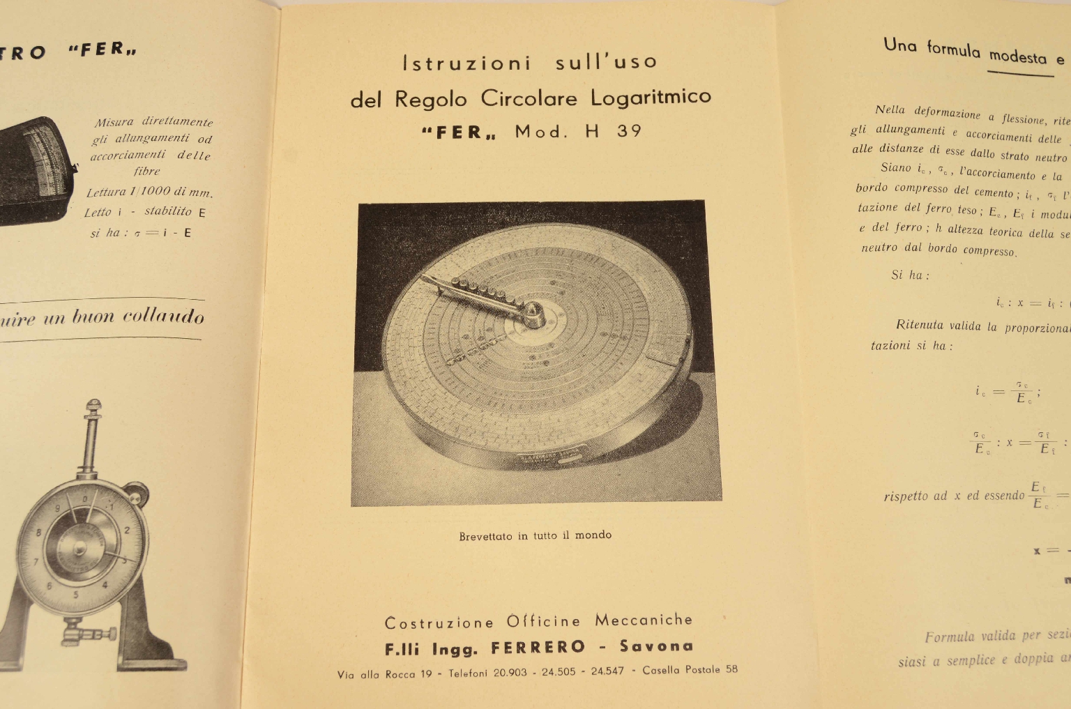 Antique measuring instruments/8125-Logarithmic Slide Rule