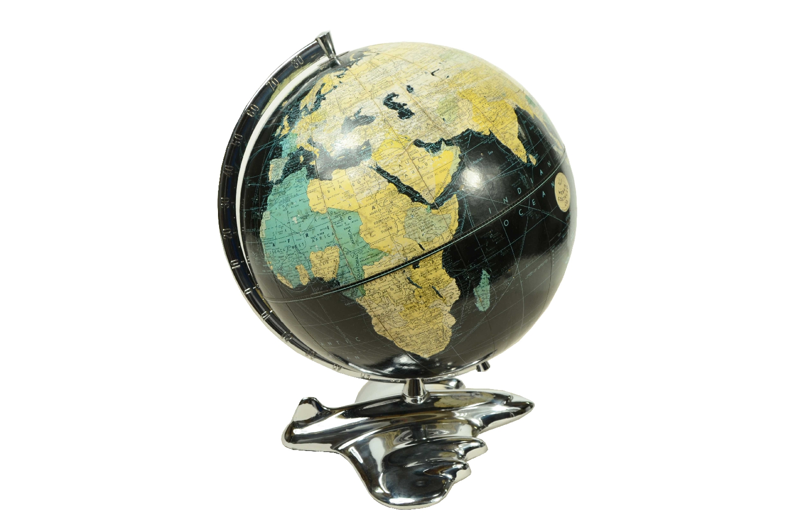 Globi-mappamondi antichi/8140-Globo Terrestre Nero