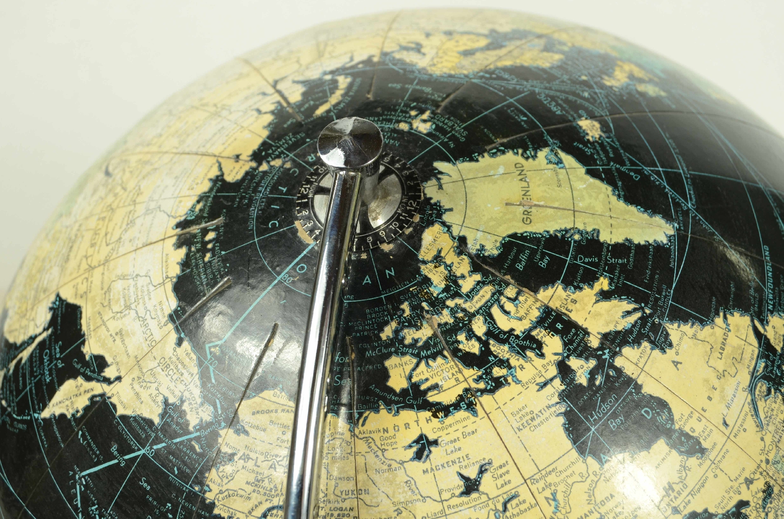 Globi-mappamondi antichi/8140-Globo Terrestre Nero