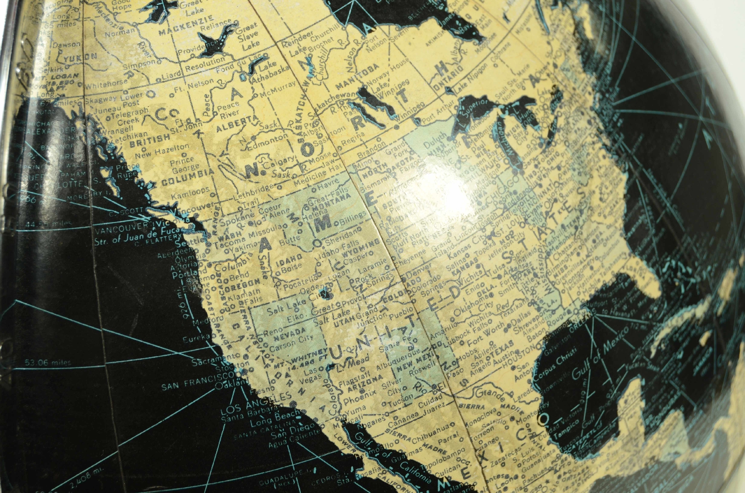 Globi-mappamondi antichi/8140-Globo Terrestre Nero