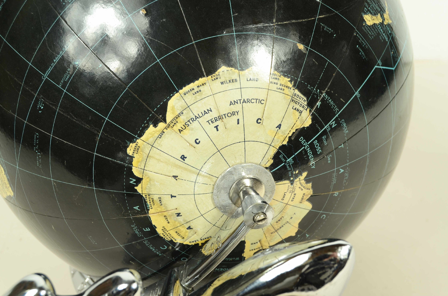 Globi-mappamondi antichi/8140-Globo Terrestre Nero