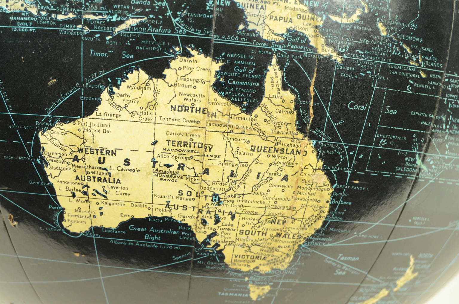 Globi-mappamondi antichi/8140-Globo Terrestre Nero