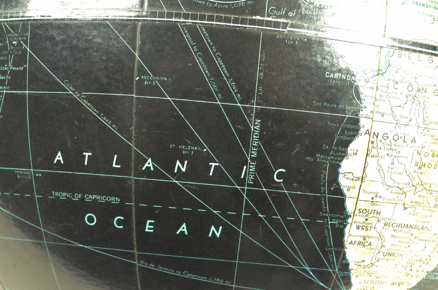 Globi-mappamondi antichi/8140-Globo Terrestre Nero