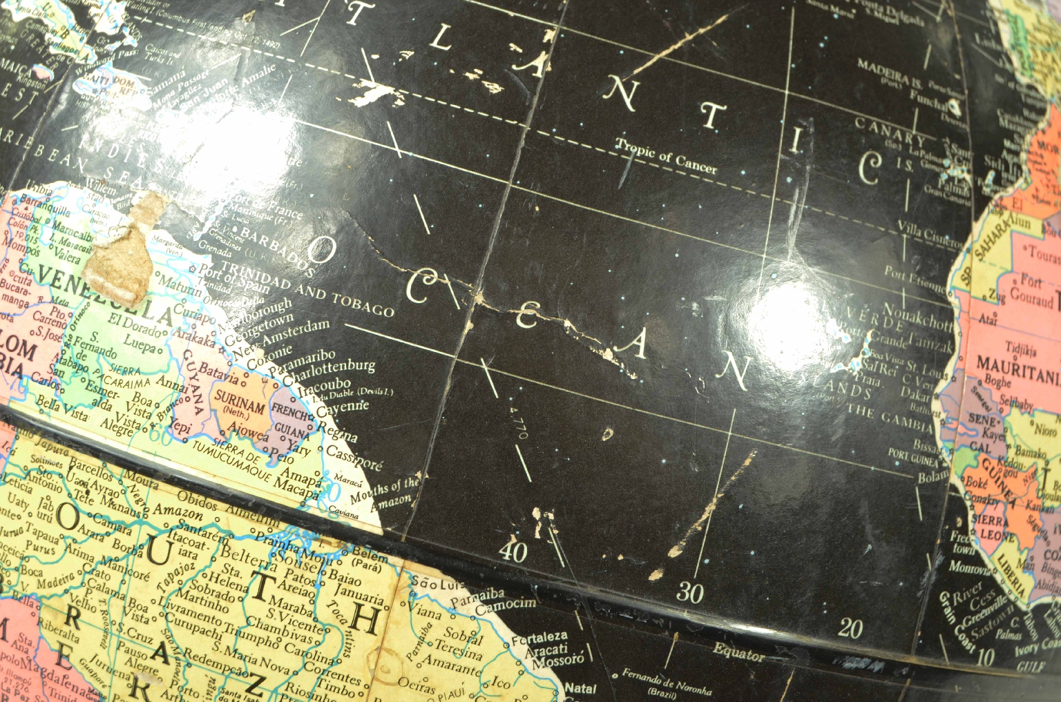 Globi-mappamondi antichi/8148-Globo Terrestre Nero