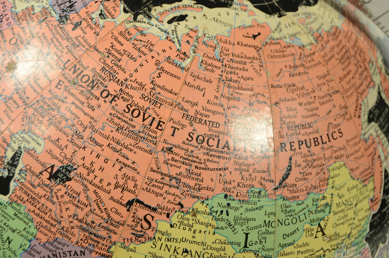 Antique globes-world maps/8148-Black Terrestrial Globe