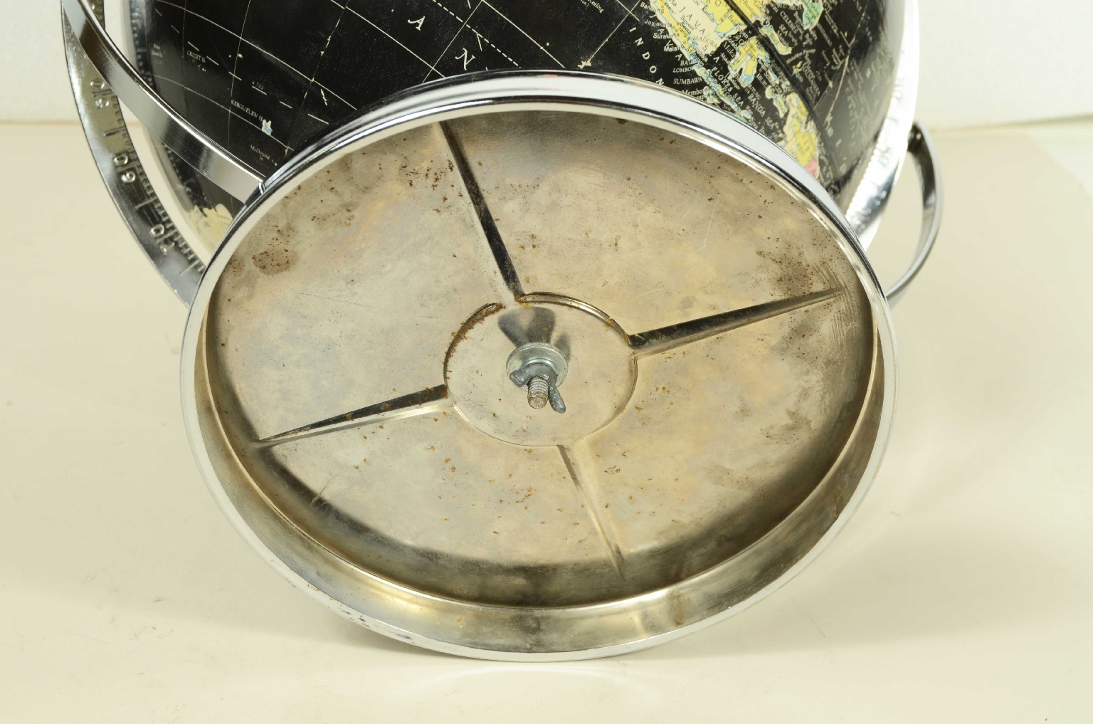 Globi-mappamondi antichi/8148-Globo Terrestre Nero