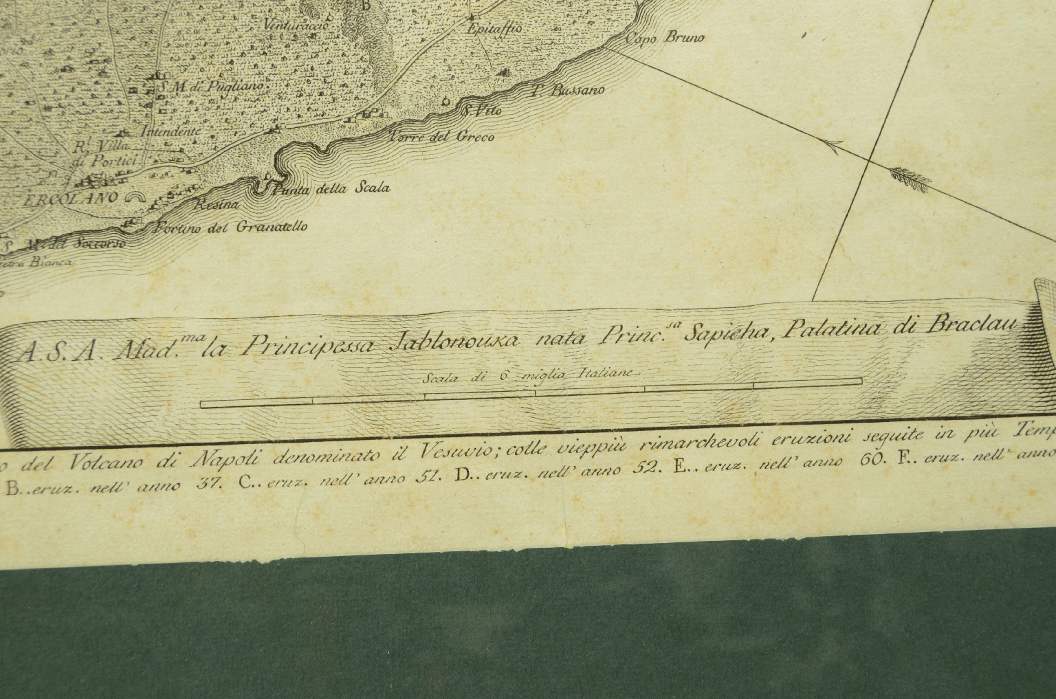 Globi-mappamondi antichi/8153-Stampa Eruzioni Vesuvio