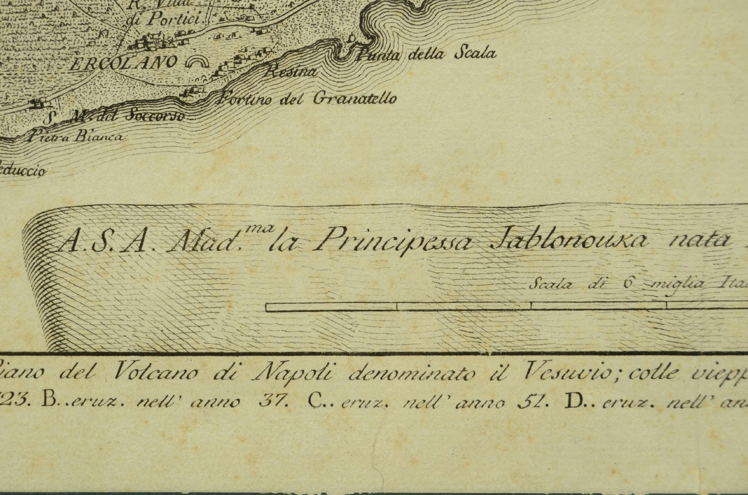 Globi-mappamondi antichi/8153-Stampa Eruzioni Vesuvio