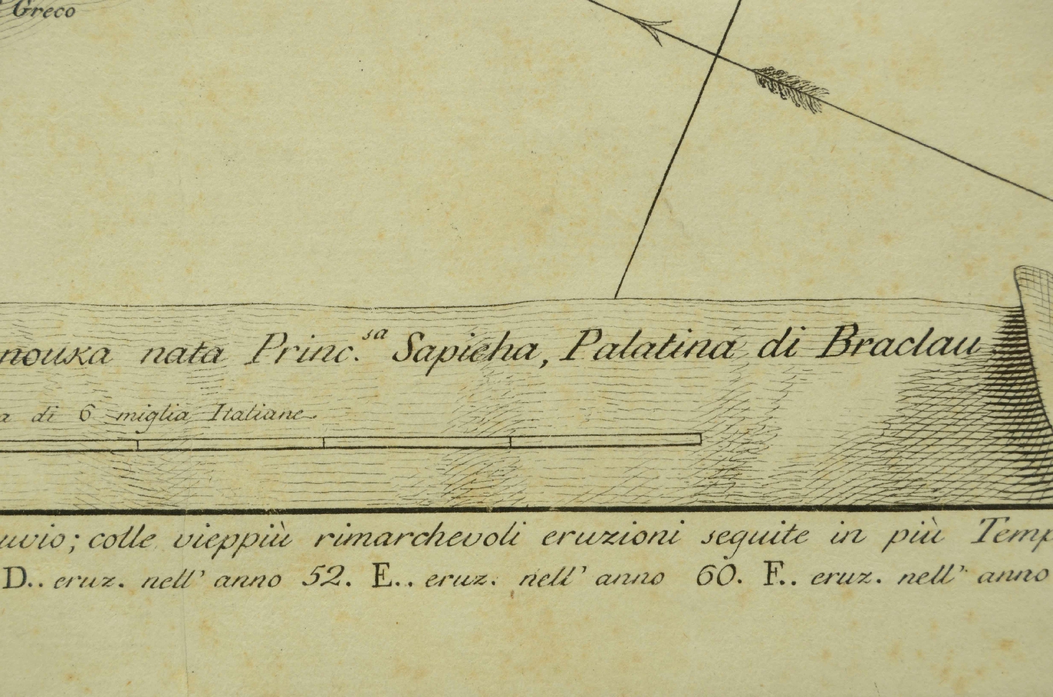 Globi-mappamondi antichi/8153-Stampa Eruzioni Vesuvio