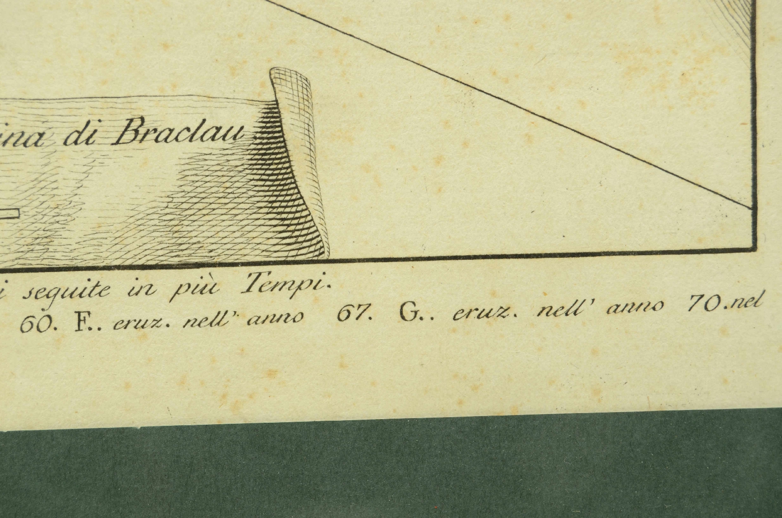 Antique globes-world maps/8153-Vesuvius Eruptions Print