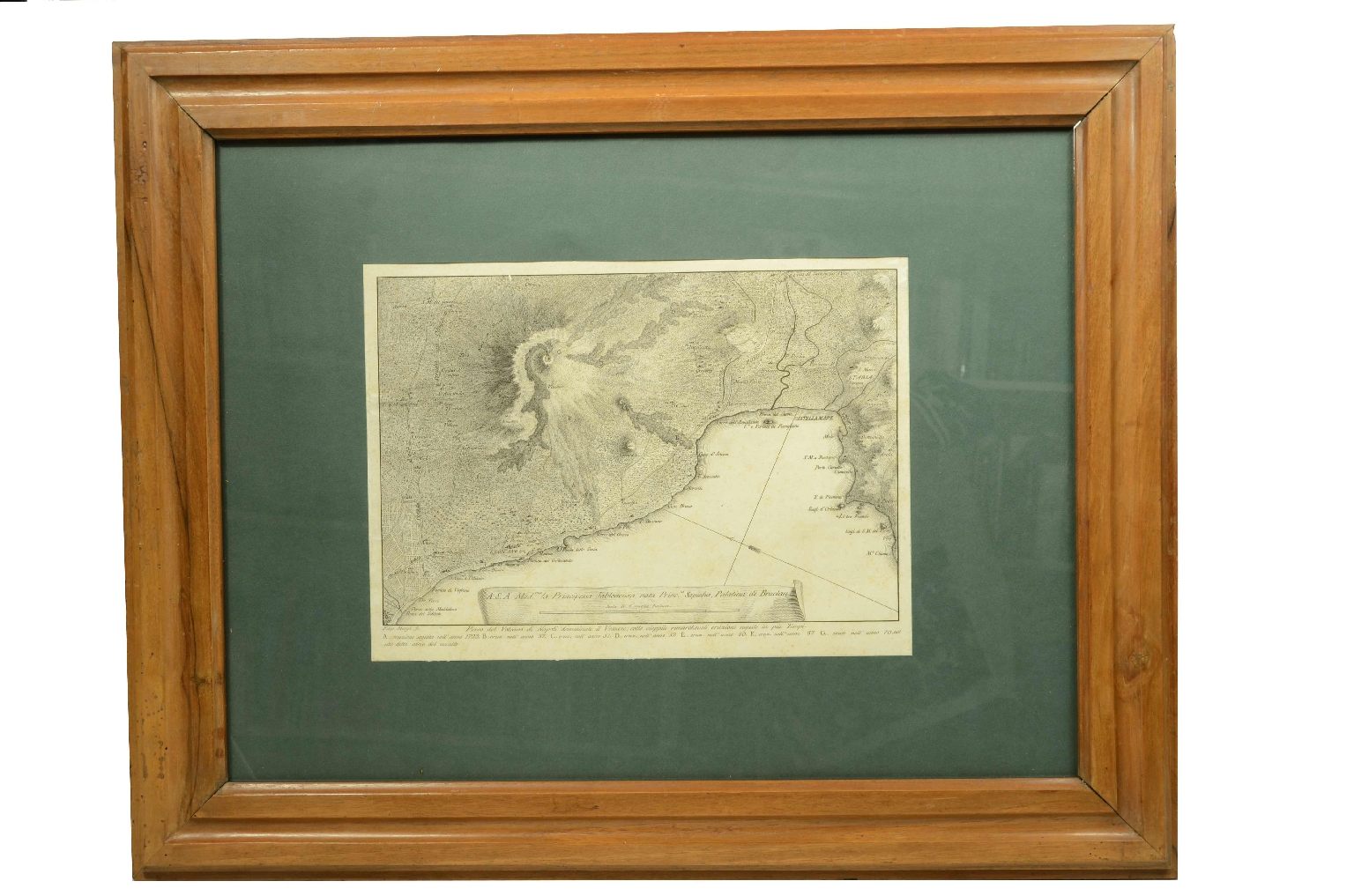 Antique globes-world maps/8153-Vesuvius Eruptions Print