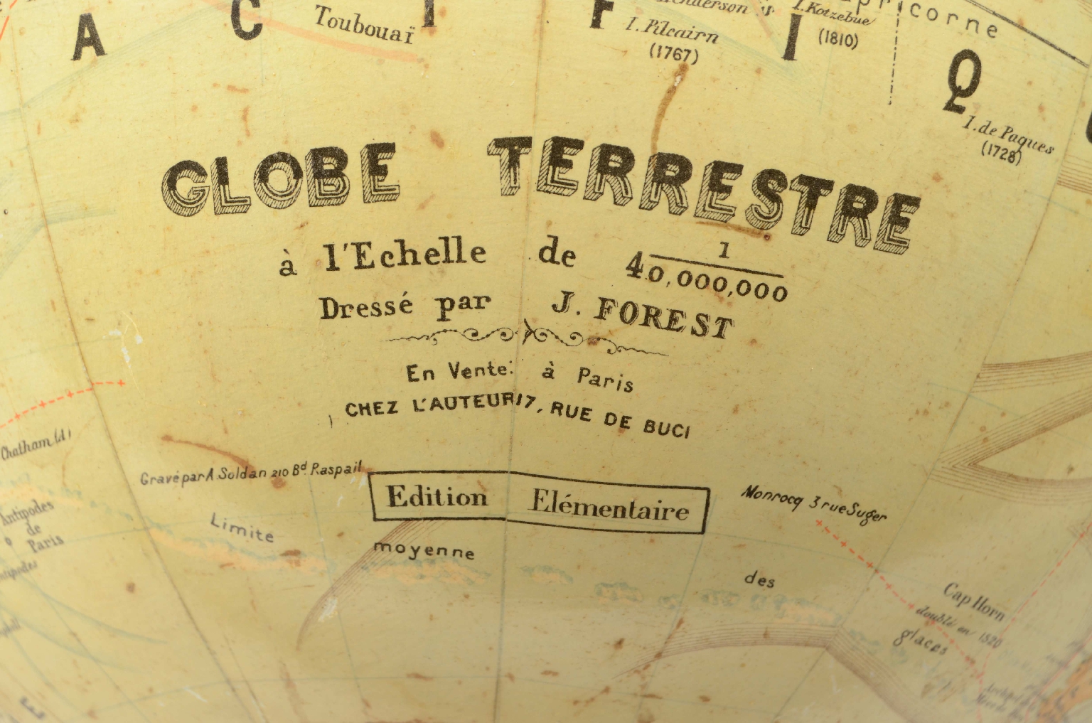 Antique globes-world maps/8190-Terrestrial Globe