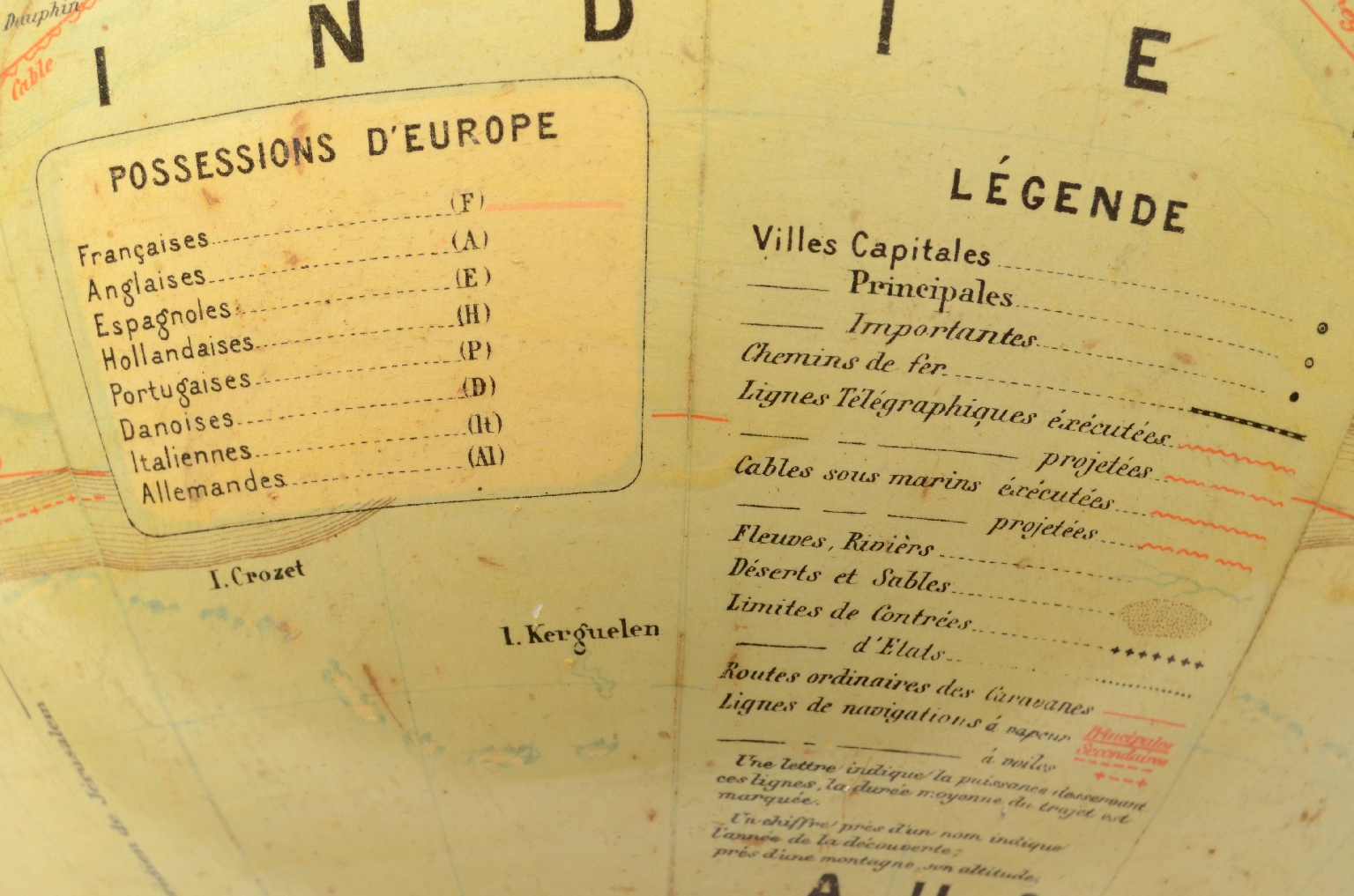 Antique globes-world maps/8190-Terrestrial Globe