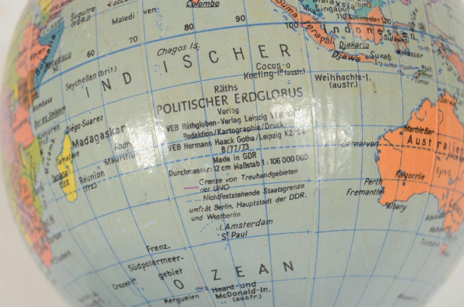 Globi-mappamondi antichi/8195-Piccolo Globo Terrestre