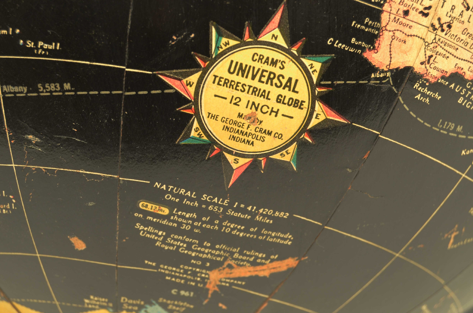 Globi-mappamondi antichi/8334-Globo Terrestre