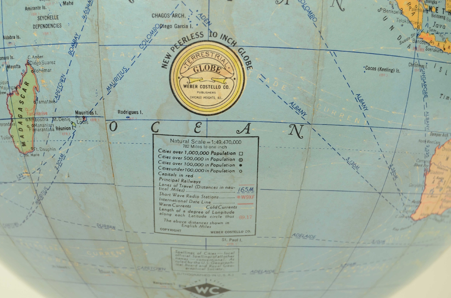 Antique globes-world maps/8347-Terrestrial Globe