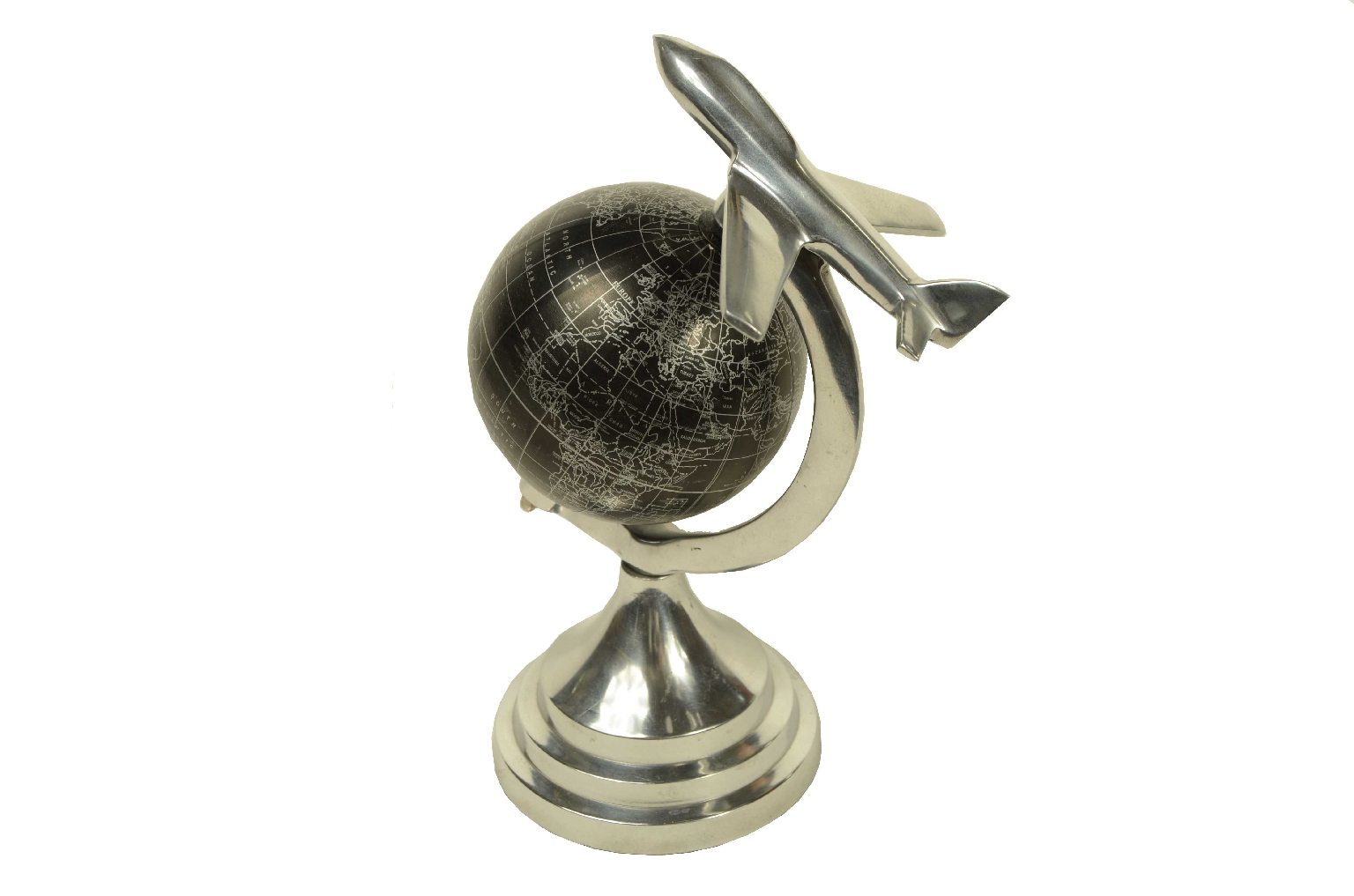 Antique globes-world maps/8379-Black Globe