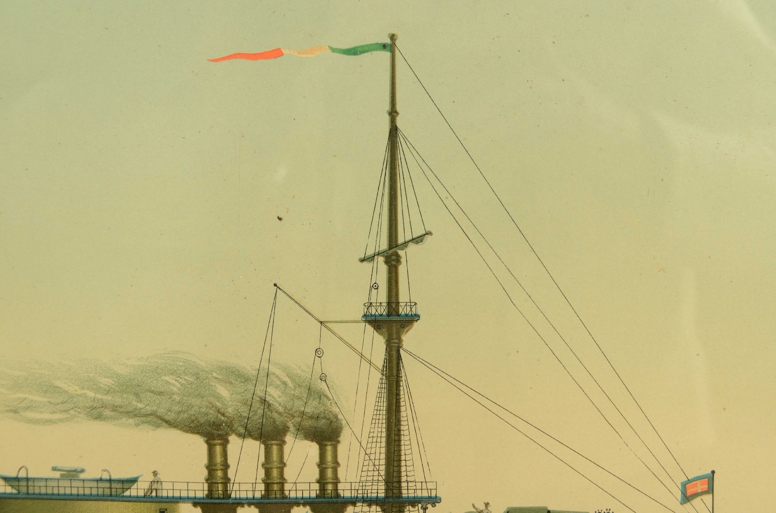 Antiquariato nautico/8422-Litografia Lepanto