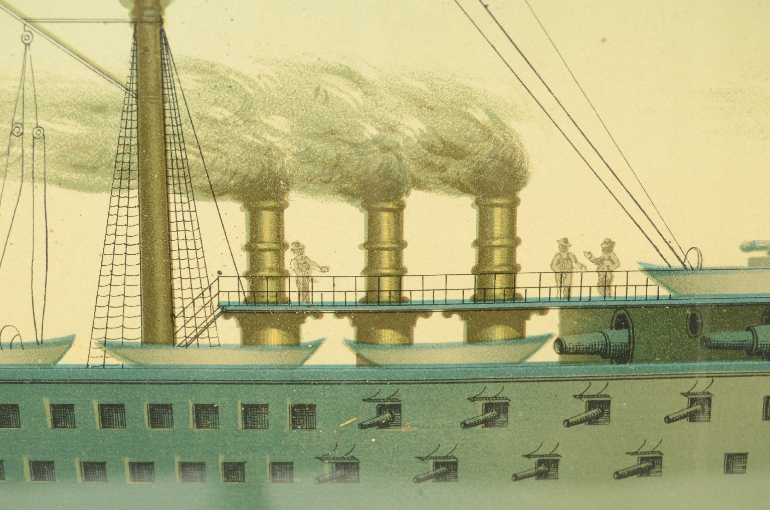 Antiquariato nautico/8422-Litografia Lepanto