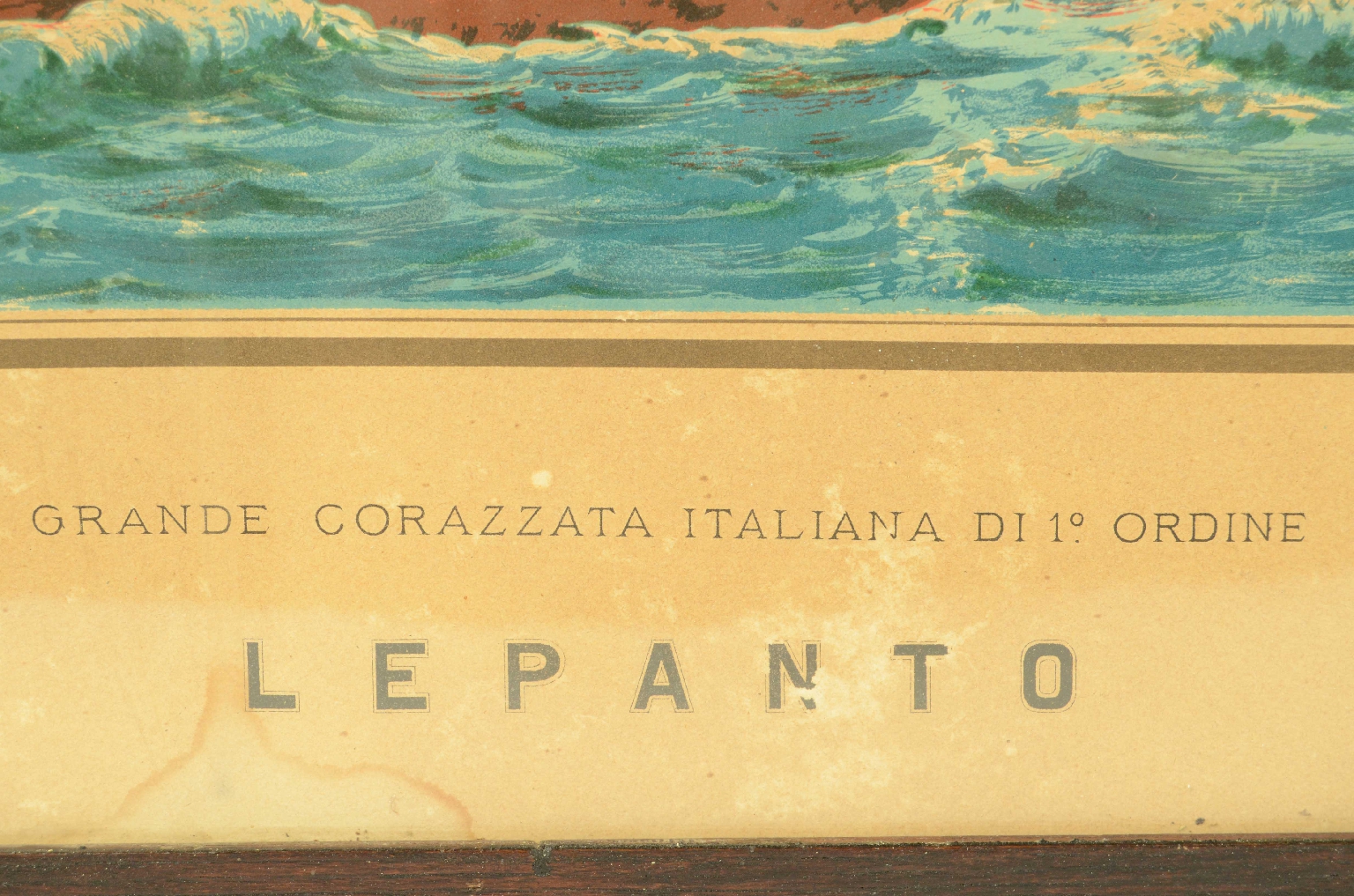 Antiquariato nautico/8422-Litografia Lepanto