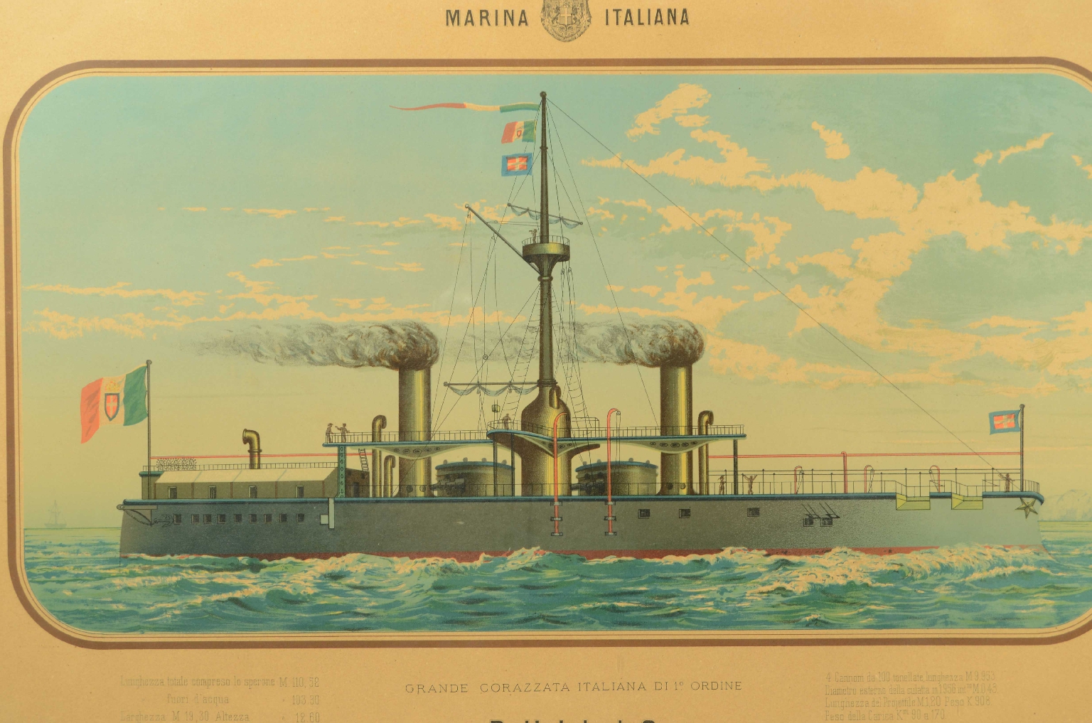 Antiquariato nautico/8422a-Litografia Duilio