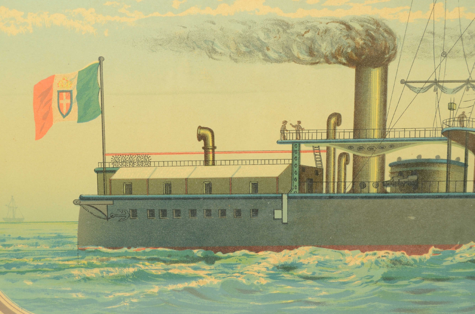 Antiquariato nautico/8422a-Litografia Duilio