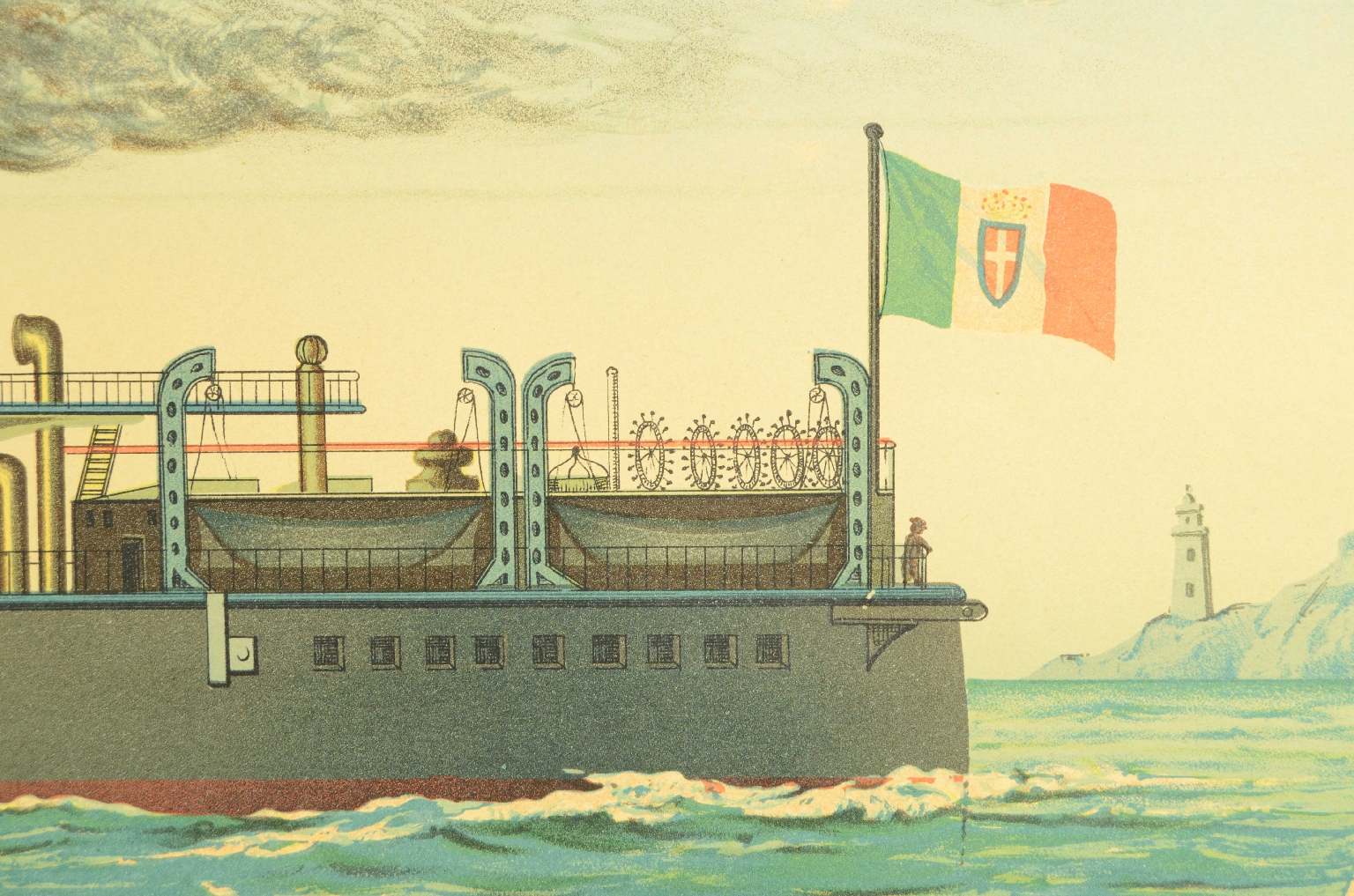 Nautical antiques/8423-Dandolo Lithograph