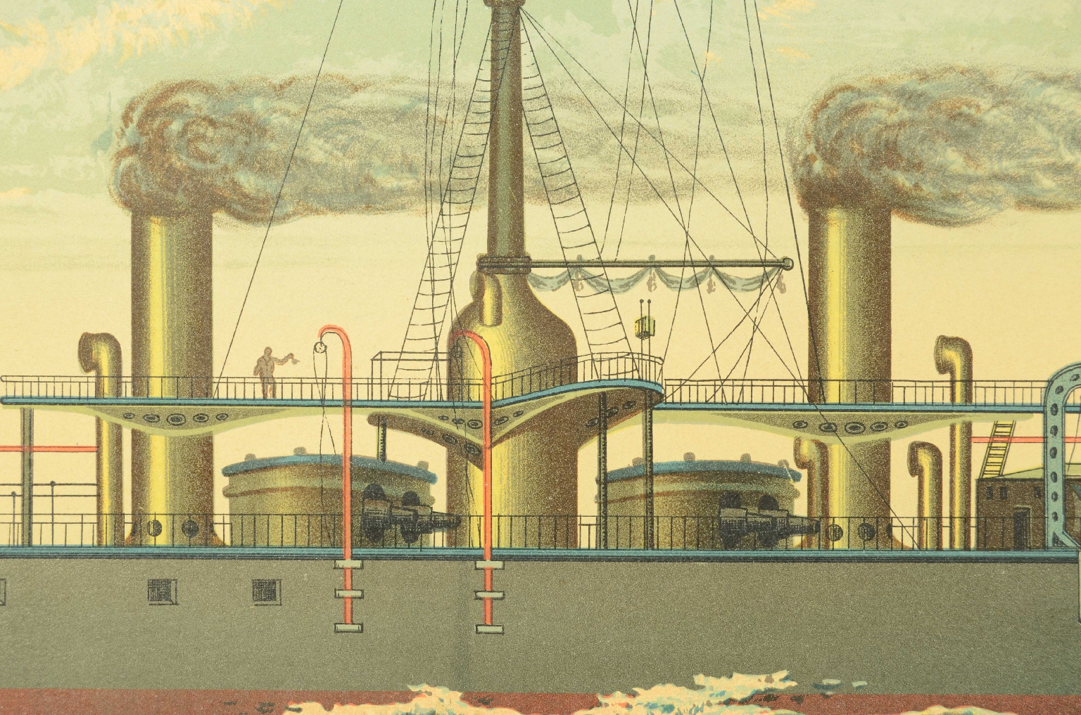 Nautical antiques/8423-Dandolo Lithograph