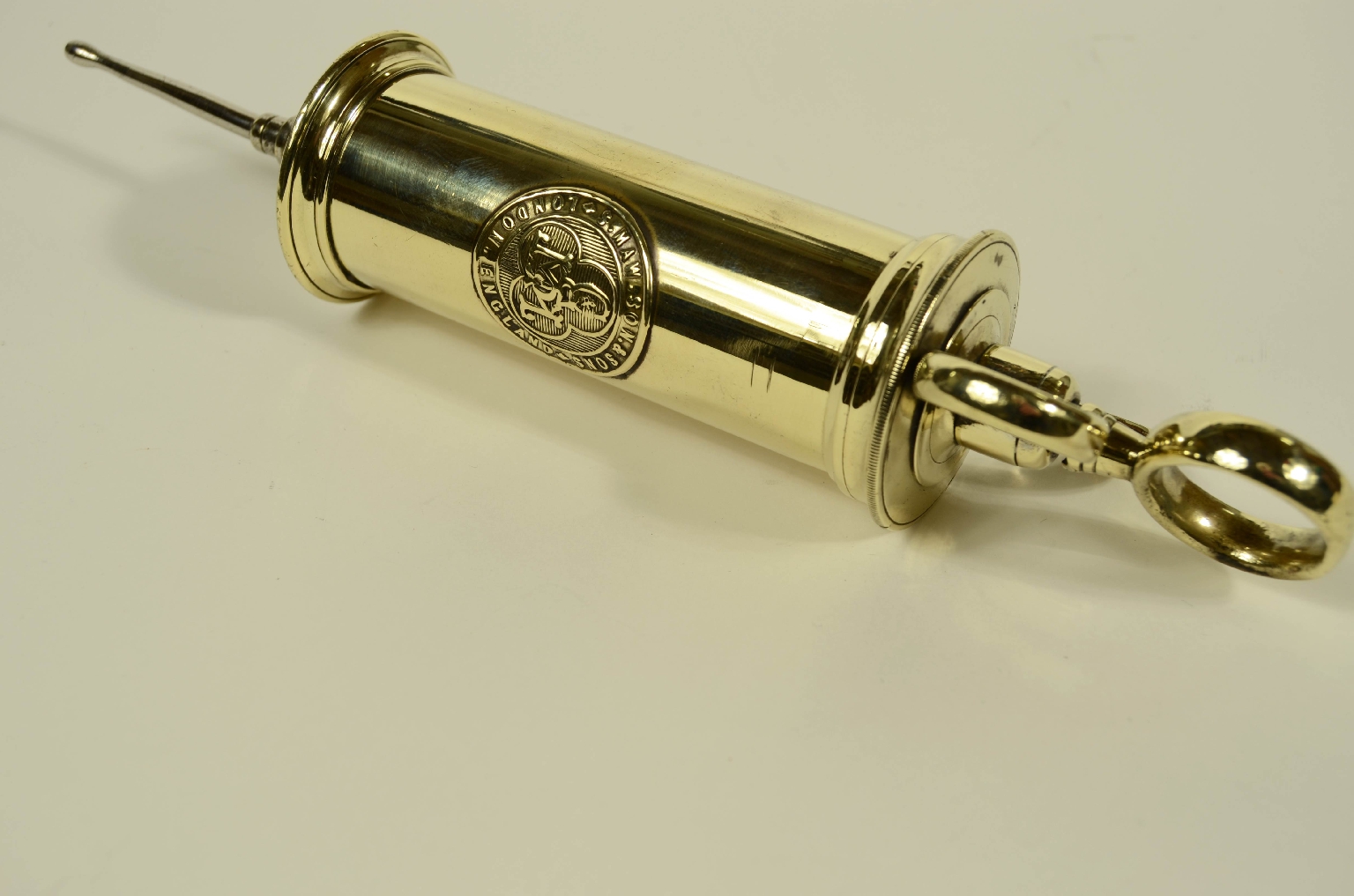 Old medical instruments/8460-Brass Syringe