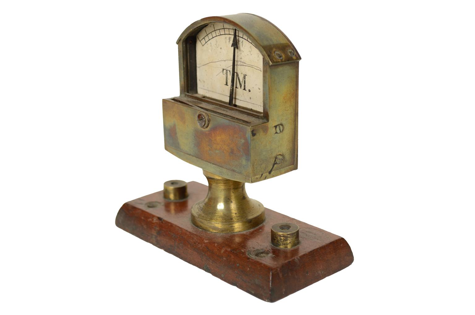 Antique measuring instruments/A17-Brass galvanometer