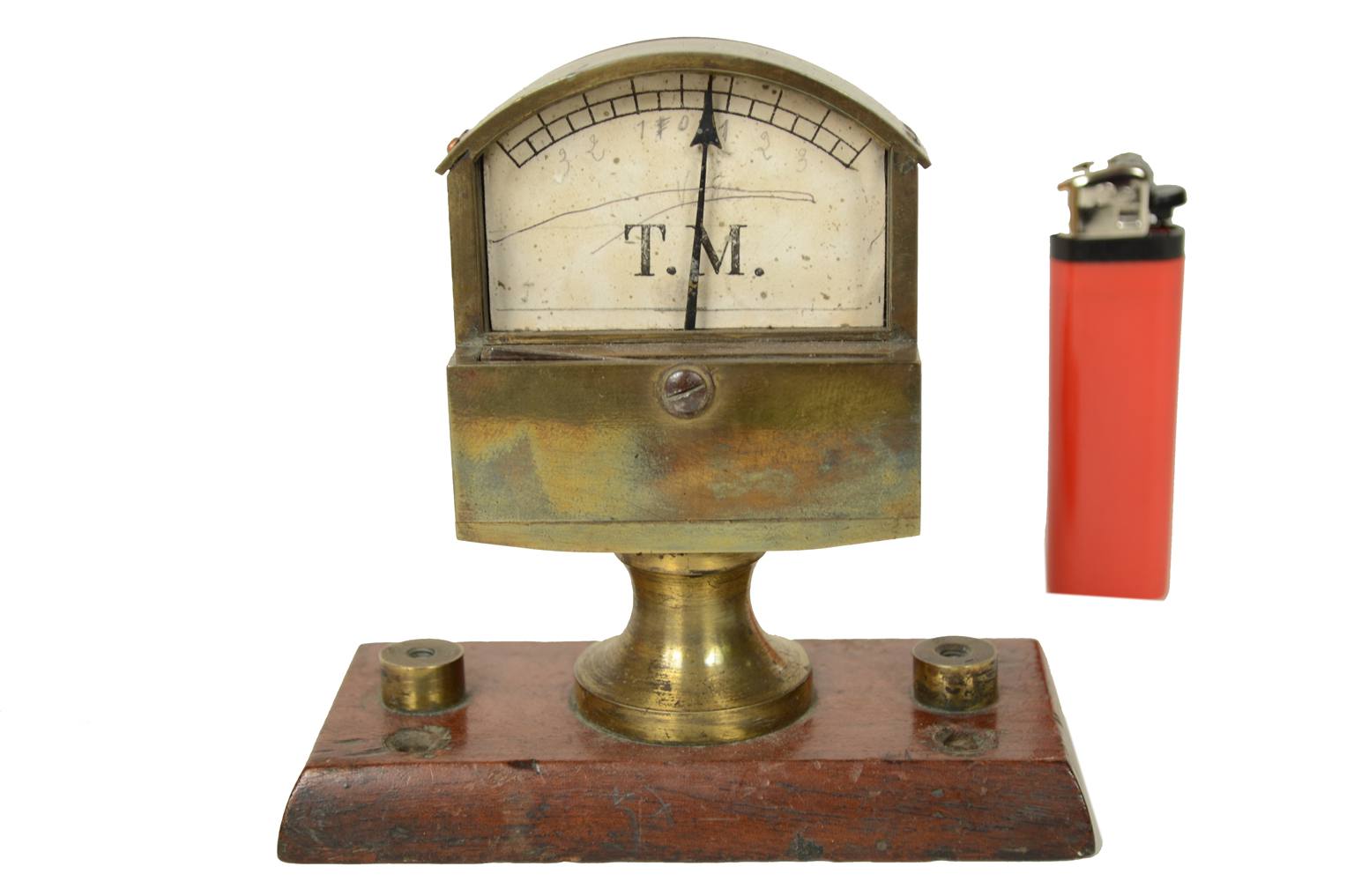 Antique measuring instruments/A17-Brass galvanometer