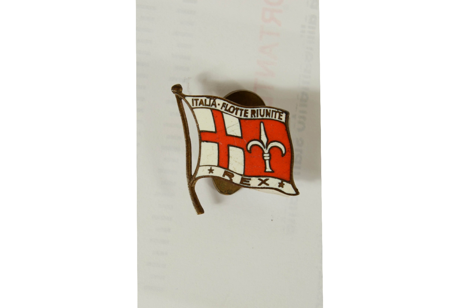 SS REX/R1160-Brass and Enamel Pin