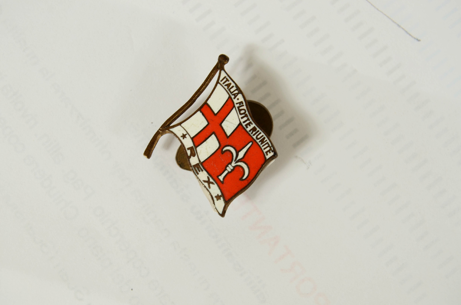 SS REX/R1160-Brass and Enamel Pin