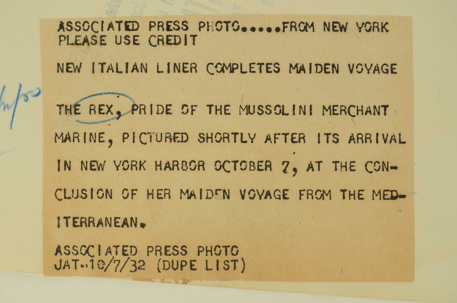 SS REX/R140-Photo REX