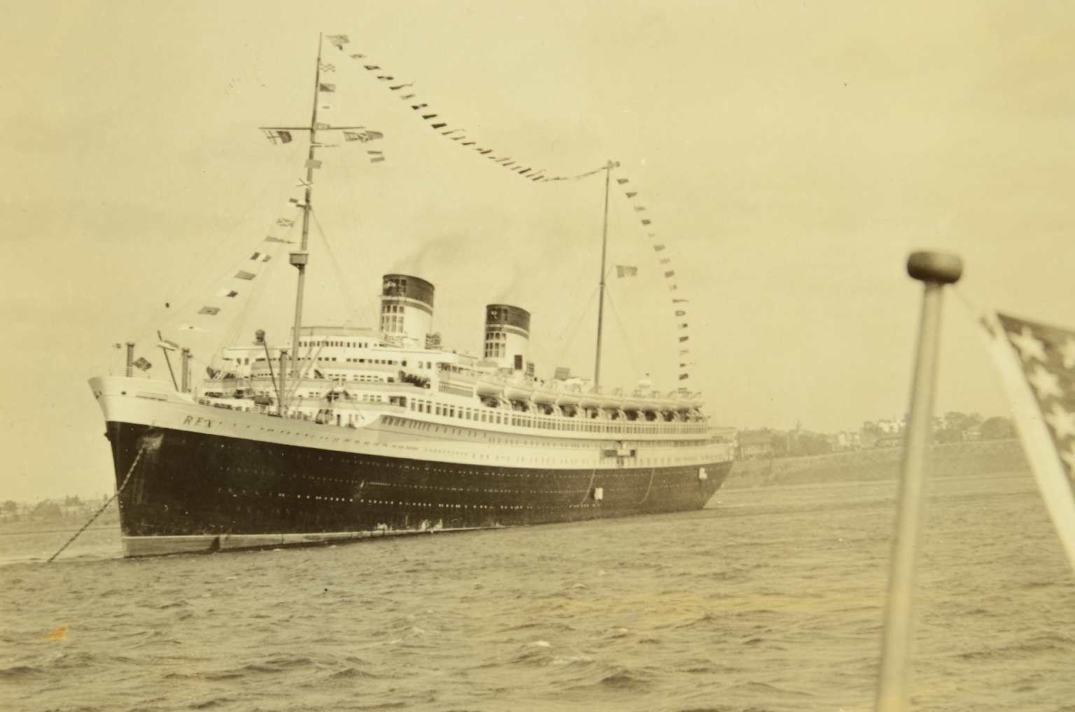 SS REX/R144-Photo Ocean Liner REX