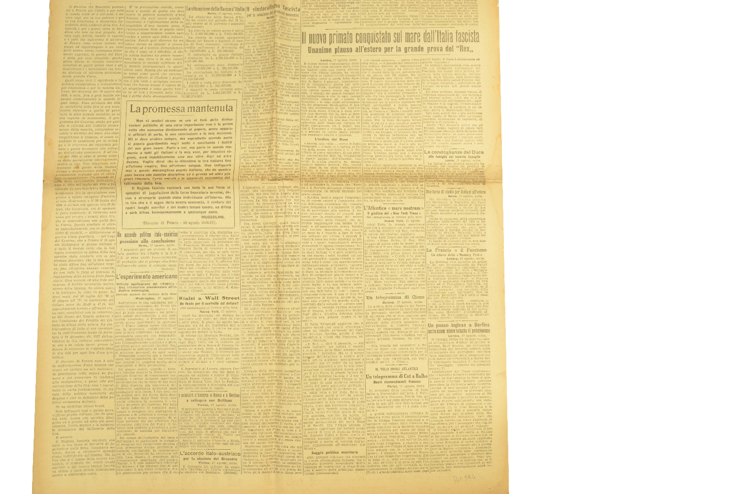 SS REX/R191-Corriere Della Sera 1933