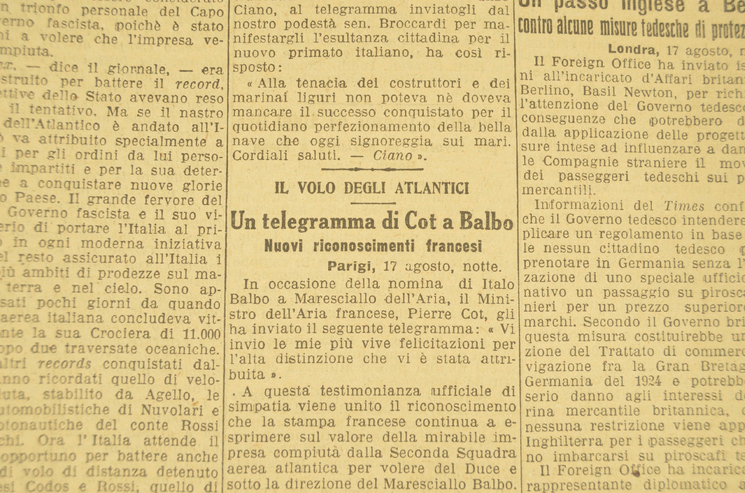 SS REX/R191-Corriere Della Sera 1933