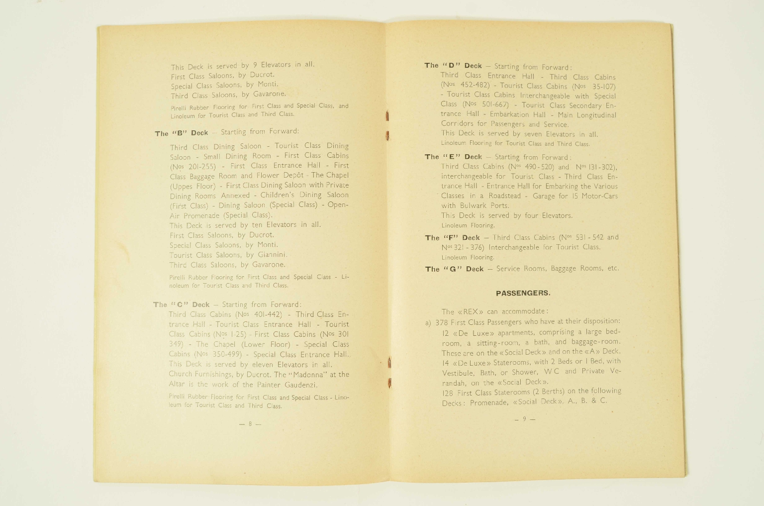 SS REX/R279-Information Booklet