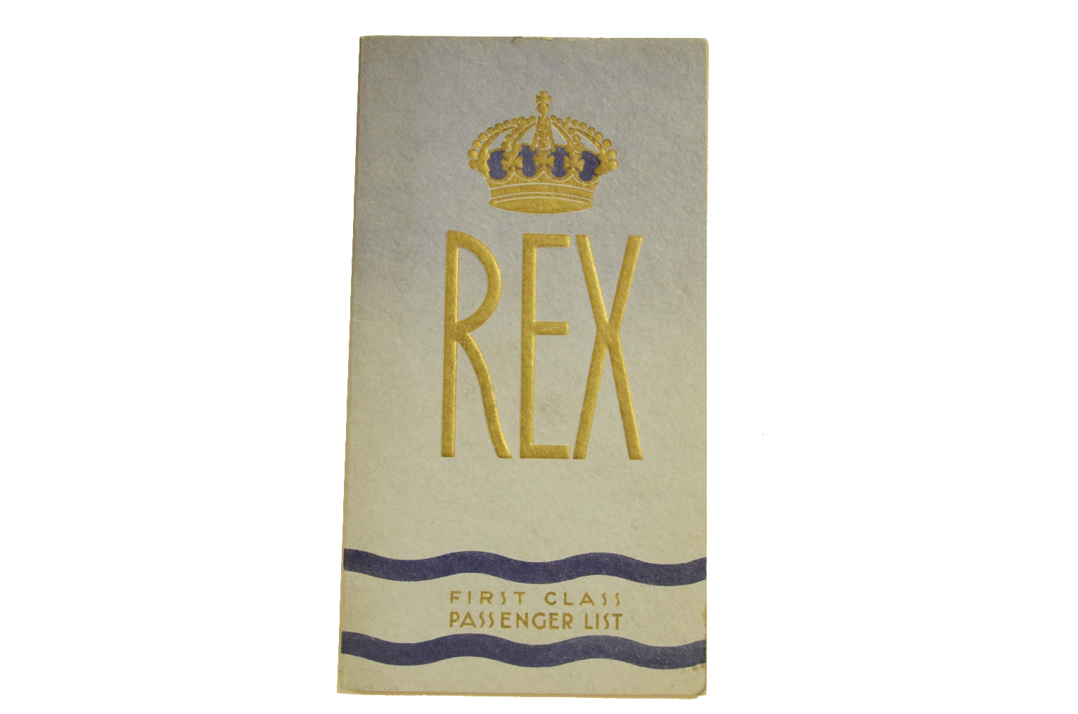 SS REX/R305-Passenger List