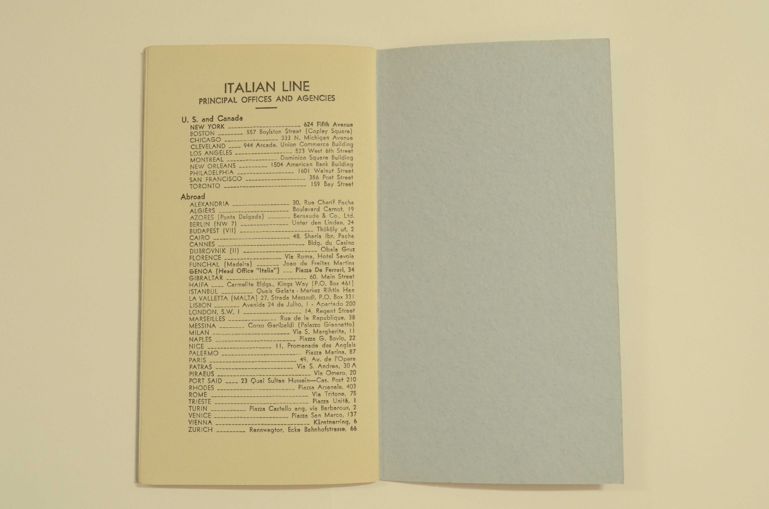 SS REX/R305-Passenger List