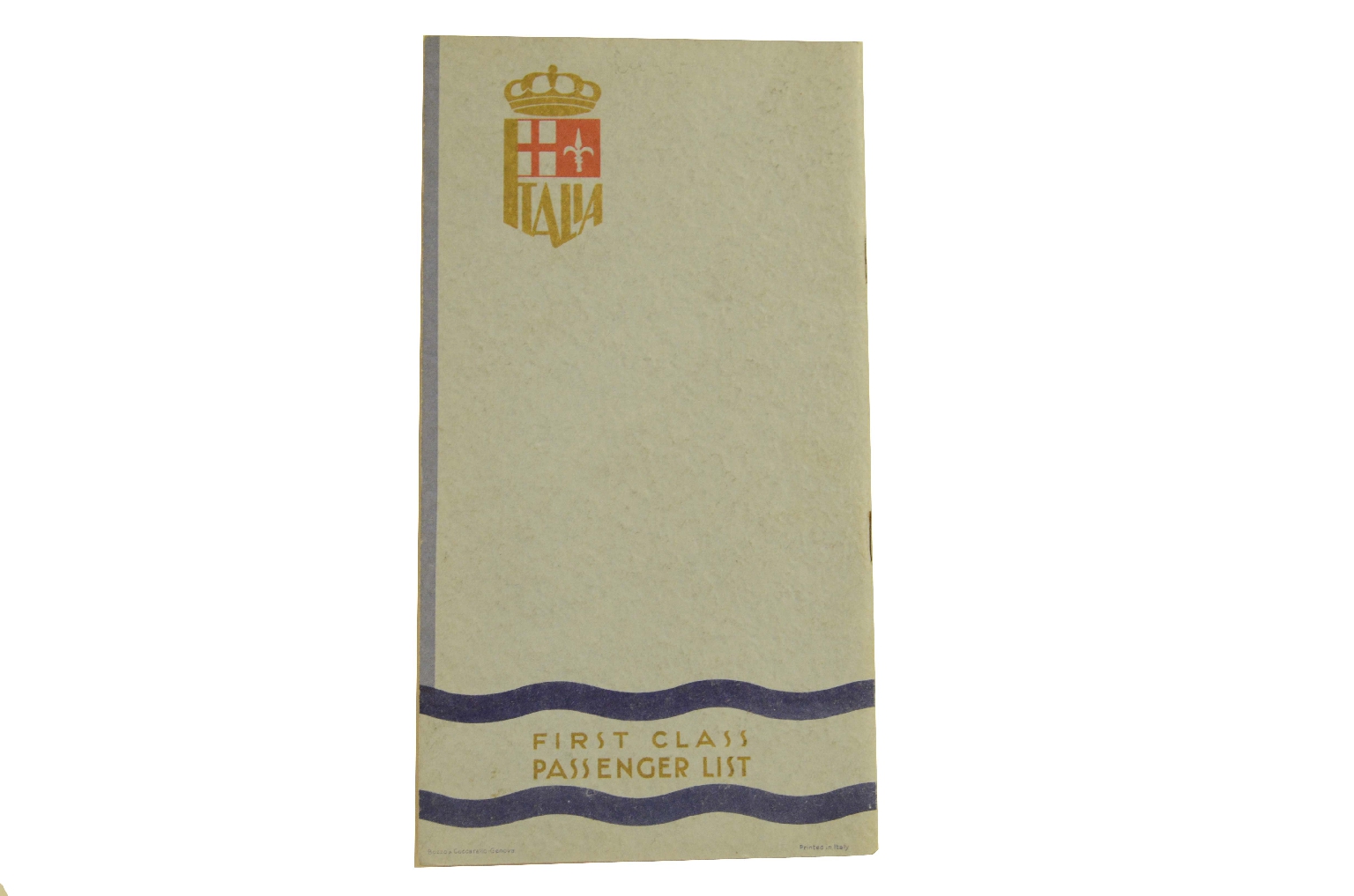 SS REX/R305-Passenger List